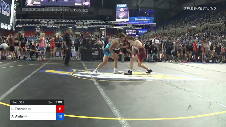 132 Lbs Round Of 64 - Landon Thomas, Michigan Vs Antonio Avila, Wyoming 1b2e