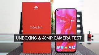 Huawei Nova 4 Unboxing, Hole-Punch Display, 48MP Camera Test