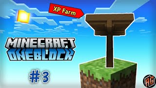 XP Farm in One Block 😮 | Minecraft gameplay episode 3