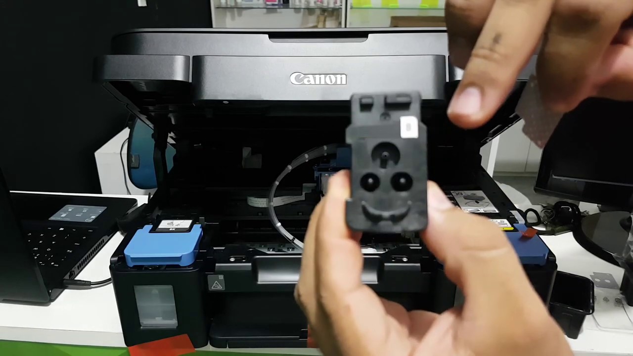 Impressora Canon G3111 Colocando Cabeça de impressão e Tintas - YouTube