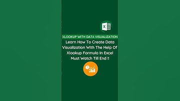 Xlookup With Data Visualization | Excel Formulas | #xlookup #shorts #excel