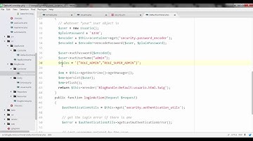 Symfony 3 - Resumen configuracion de seguridad con login
