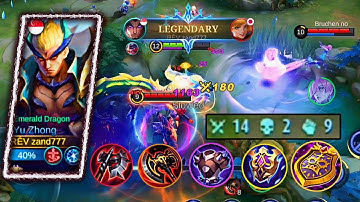 NEW SEASON!! THIS BUILD WILL MAKE YOUR ENEMIES CRY | YU ZHONG SPELL VAMP IS BACK IN META - MLBB