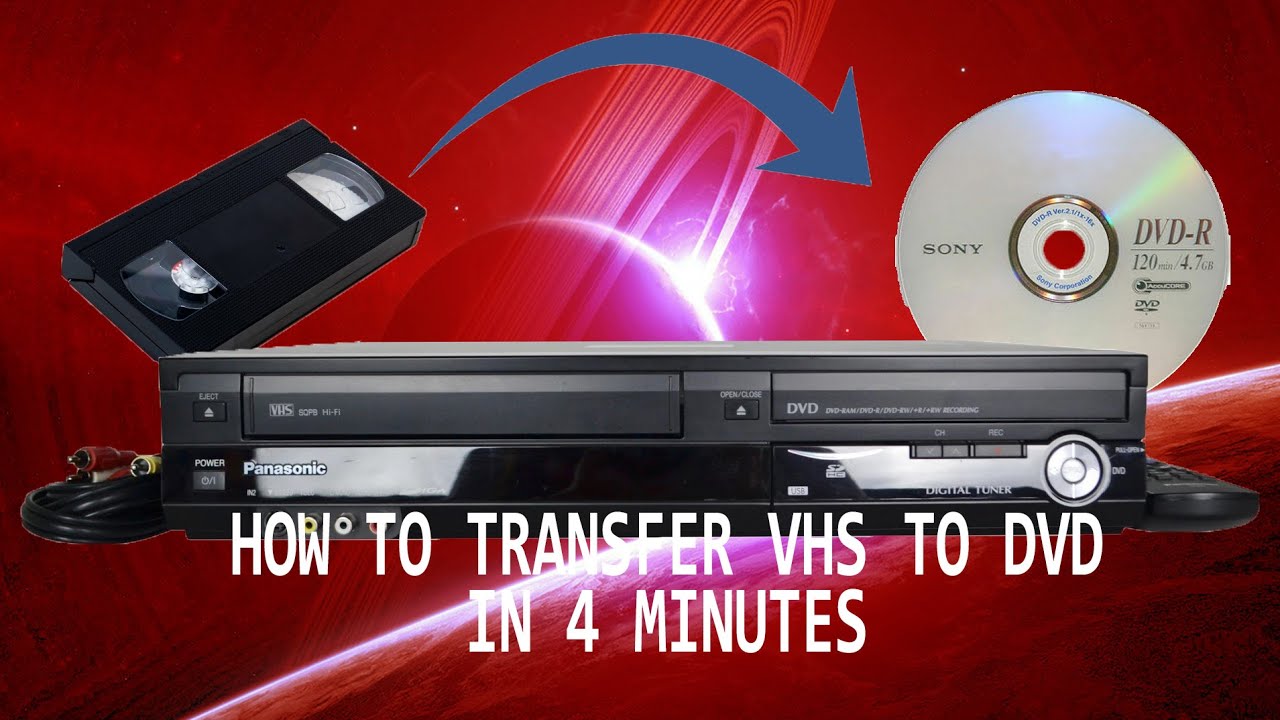 VHS Video Player / Recorder Kit - Convert Copy VHS Tape To DVD, PC + VCR  PLAYER!