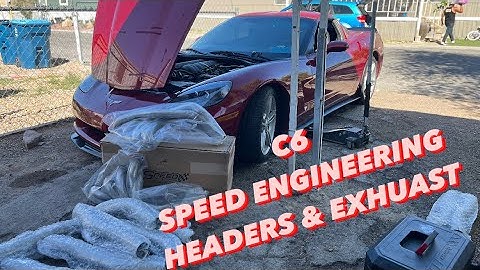 HOW TO INSTALL SPEED ENGINEERING LONG TUBE HEADERS ON A C6 CORVETTE