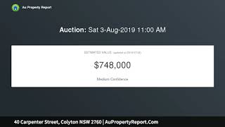 40 Carpenter Street, Colyton NSW 2760 | AuPropertyReport.Com