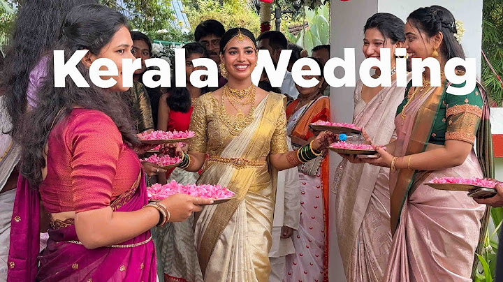 I witnessed a beautiful Kerala wedding and Sangeet celebration😍😍😍