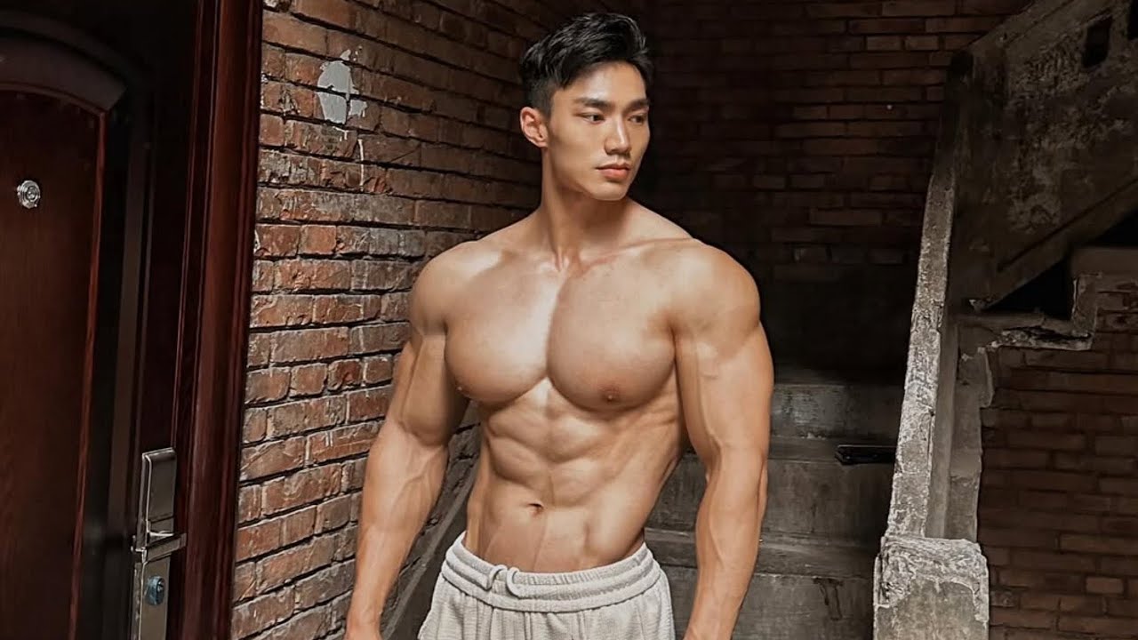 Shaokang_V – самая идеальная азиатская фитнес-модель с прессом и потрясающей внешностью