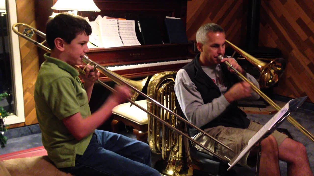 Father/Son Trombone Duet YouTube