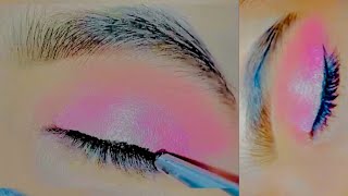 simple easy eye makeup for beginners! pink eye makeup simple! party eye makeup simple for beginners
