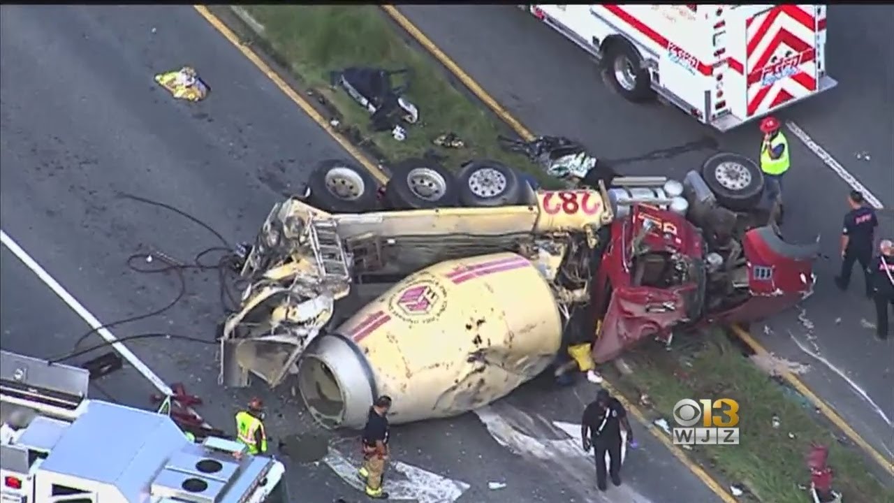 2 Extricated After Vehicle Stuck Beneath Cement Truck Following Crash ...