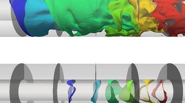 Isosurfaces of temperature inside the water with OpenFOAM and paraview