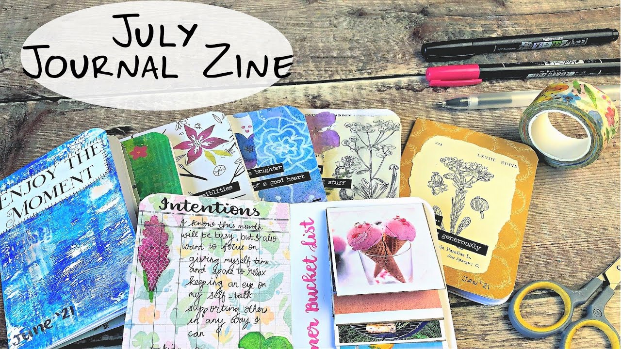 July Journal Zine 🌸 Journal With Me