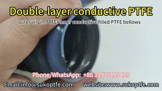 Dual-Layer Conductive PTFE Corrugated Hose | Aerospace Applications | SUKO