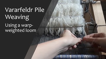 Vararfeldr Pile Weaving Demo | Ancient textile ASMR
