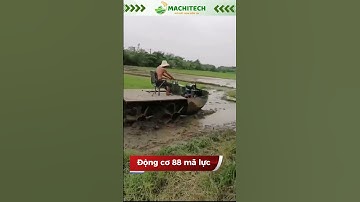 Máy cày thuyền 2 cầu thế hệ mới model 2025 có mặt tại Việt Nam  #machitech #maycaythuyen