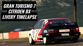 Citroen BX Livery Timelapse - Gran Turismo 7