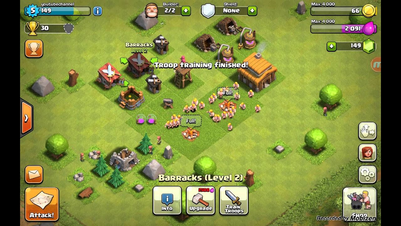 Clash of clans game play EP 4 - YouTube