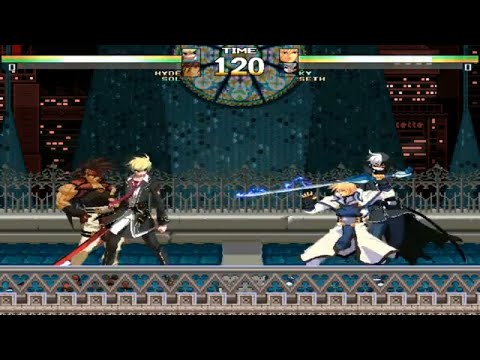 Hyde and Sol Badguy vs Ky Kiske and Seth MUGEN BATTLE