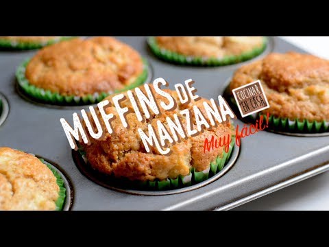 Video: Cómo Hacer Muffins De Manzana Integrales