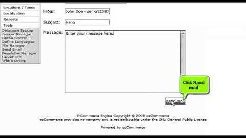 Tutorial: How to send email to your customers from osCommerce | LayerOnline Web Hosting
