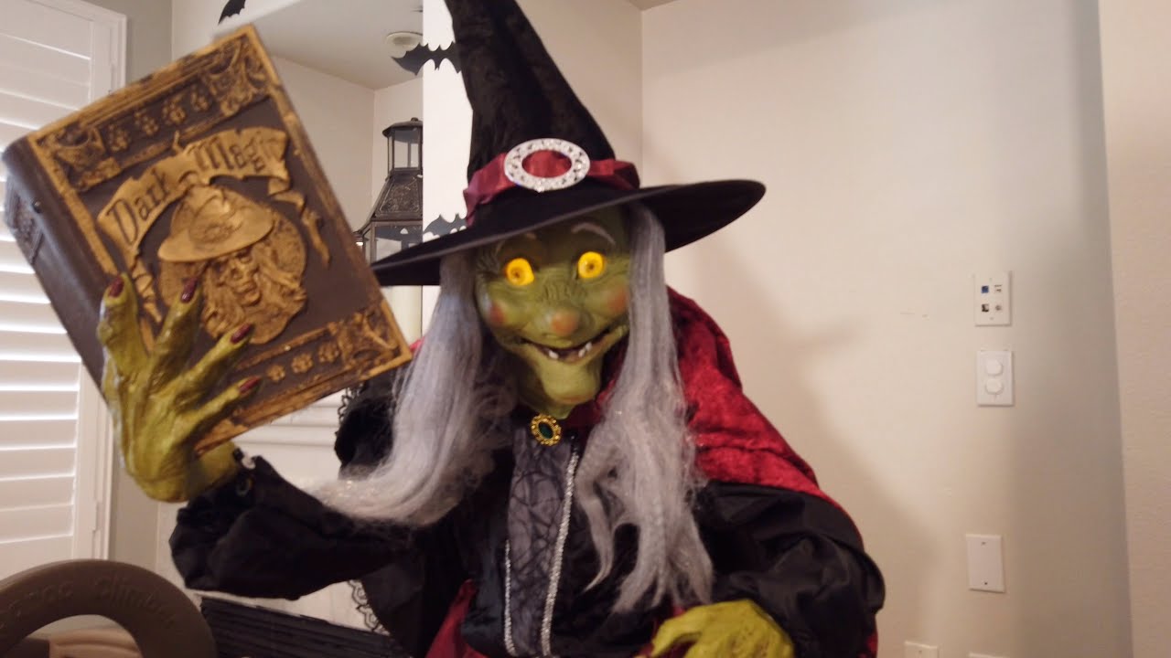 Home Accents 7ft animated spellcasting Witch unboxing YouTube