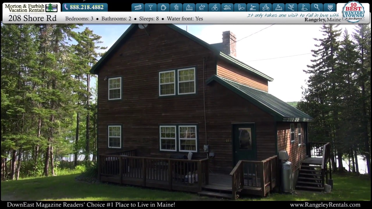 Vacation Rental in Rangeley, Maine 208 Shore Rd YouTube