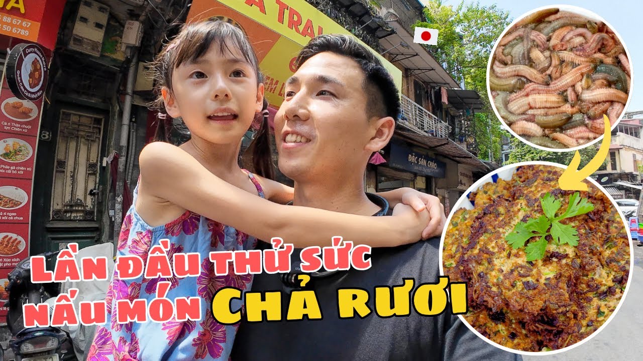 Người Nhật Lần đầu thử sức nấu món chả rươi 