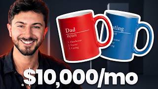 How to Make $10k+/m Selling Basic AI Mugs (step by step)