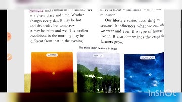 Class-5//Social Studies//Chapter-4 Weather and Climate//Part-1