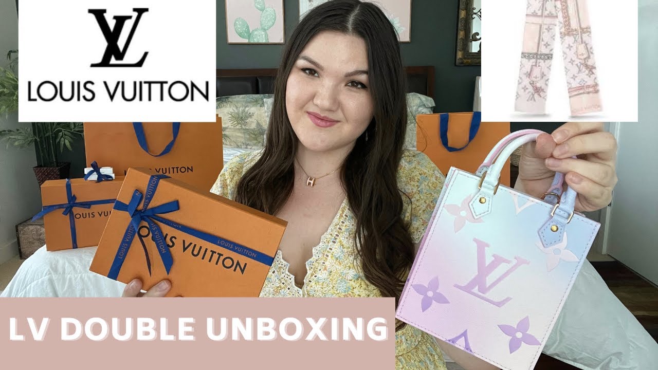 Louis Vuitton Haul  Spring in the City 🦄 Sunrise Pastel Petit Sac Plat  Bag Unboxing & Review 💗 