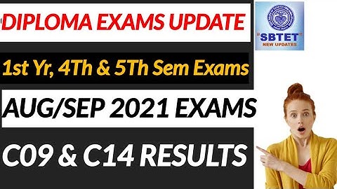 Ap Sbtet C16 Exams aug/sep 2021 || C14 & C09 Results