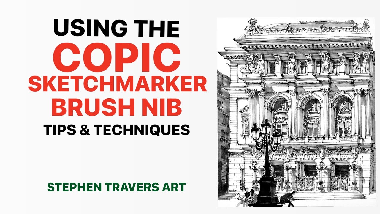 Использование кисти-пера Copic Sketchmarker — советы и приемы