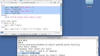 Python for Informatics: Exercise 3.2