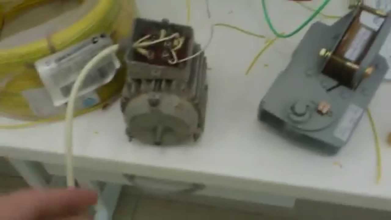 Схема включения асинхронного электродвигателя с автоматическим ...