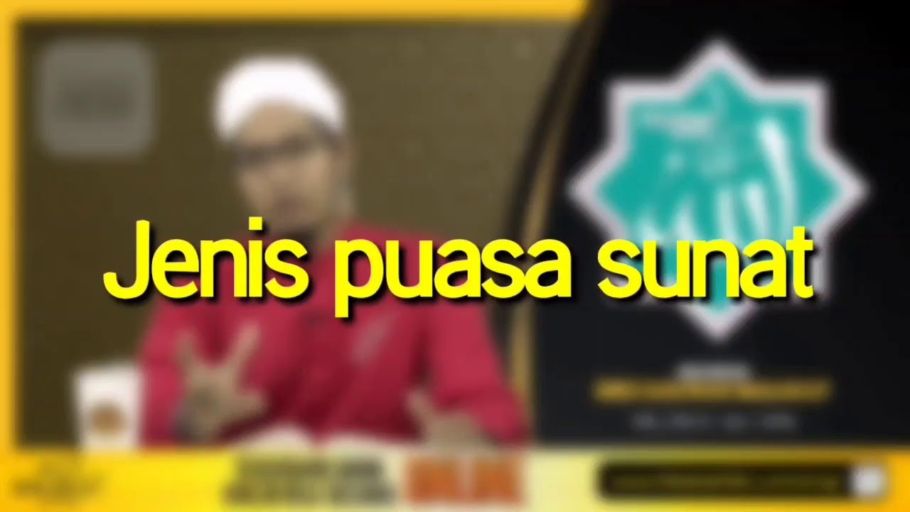 Jenis Puasa Sunat Youtube