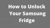 Samsung Fridge How To Lock Unlock The Water And Ice Dispenser Control Panel Youtube