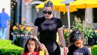 Khloe kardashian together with her daughter and niece on multiple occasions