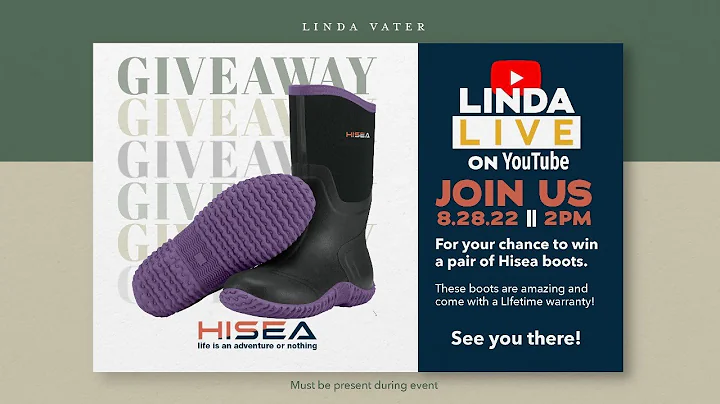 LINDA LIVE! Hisea Boot Giveaway || 8.28.22 @ 2PM