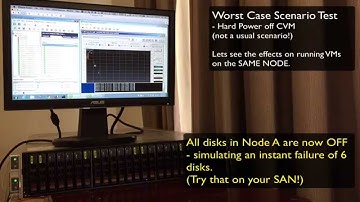 Nutanix Controller VM - 6 disk simultaneous failure demo