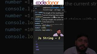 Strings in JavaScript 2 #shortsvideo #javascripttutorial #coding