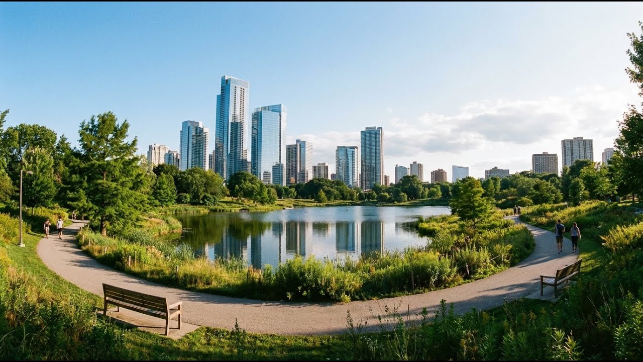 Escape to Nature A Scenic Lake Walk in Torontos Urban Landscape