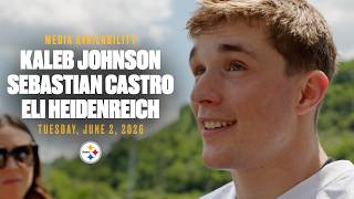 Johnson, Castro, Heidenreich Media Availability (June 2) | Pittsburgh Steelers