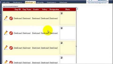 DotNet School - ASP.NET - GRIDVIEW DATABINDING PART 5