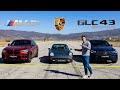 DRAG RACE! BMW x4 m40i vs Mercedes GLC 43 AMG + BONUS Porsche 930.