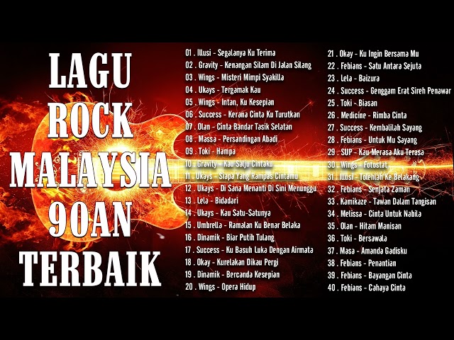 Lagu Jiwang Rock 80an dan 90an Terbaik - Lagu Slow Rock Malaysia 90an Terbaik - Rock Kapak Lama class=