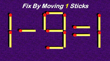 🔓🧠 Unlock Your Inner Genius: High-Powered Matchstick Puzzles for Keen Minds! 1-9=1