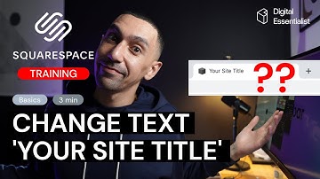 Squarespace How to Change Text 