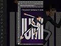 Photo text manipulation effect