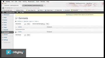Wordpress 101 Part 3 - Dashboard Sidebar